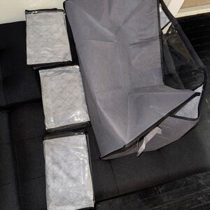 Gray Garment Bags Set